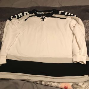 PINK hockey style sweatshirt